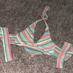 Colorful cropped tank size s adjustable